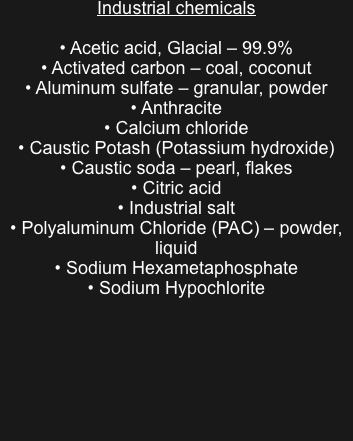 Industrial chemicals